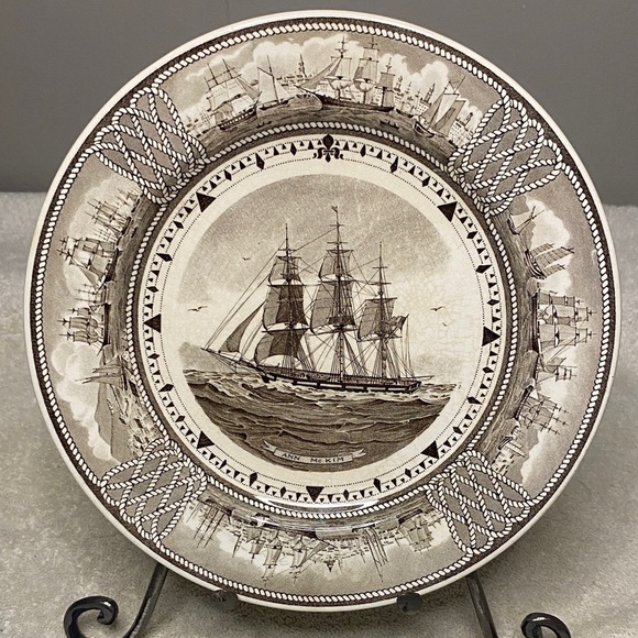 Wedgwood The American Clipper Ship Plate "Ann McKim" - Picture 1 of 5